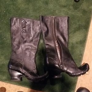 Indigo black lesthet tall boots